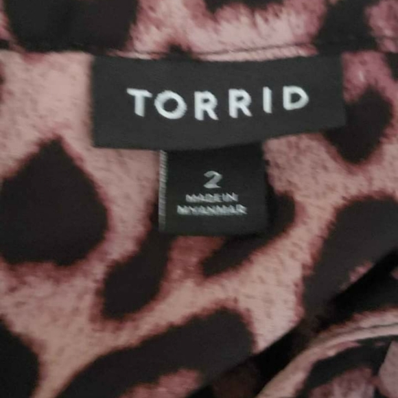 Torrid Animal Print Blouse - Picture 2 of 4